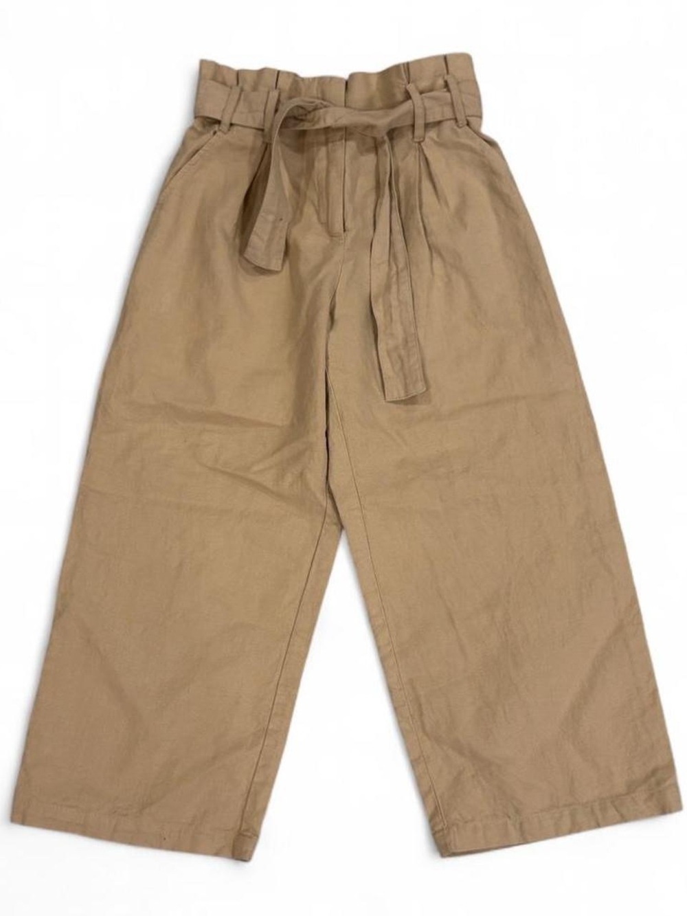 Kids Zara wide leg trousers with belt waist